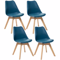 Lot de 4 Chaises design scandinave Baya