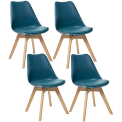 Lot de 4 Chaises design scandinave Baya