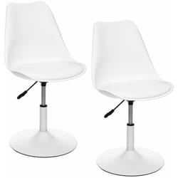 Lot de 2 Chaises ajustables en hauteur en polypropylène avec coussin