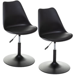 Lot de 2 Chaises ajustables en hauteur en polypropylène avec coussin
