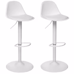 Lot de 2 Chaises de bar Aiko en polypropylène ajustable