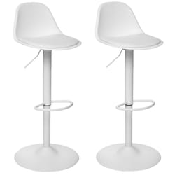 Lot de 2 Chaises de bar Aiko en polypropylène ajustable