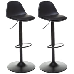 Lot de 2 Chaises de bar Aiko en polypropylène ajustable