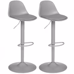 Lot de 2 Chaises de bar Aiko en polypropylène ajustable