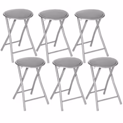 Lot de 6 Tabourets pliants en PVC