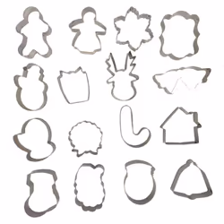 Ce set de 16 emporte pièces de Noël en inox est l'accessoire de cuisine essentiel pour la saison des fêtes. Transformez vos b ...