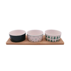 Set apéritif de Noël 4 pièces - Vert