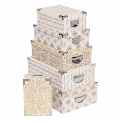 Lot de 6 boîtes pour cadeaux de Noël