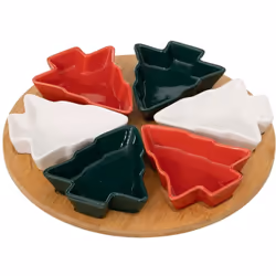 Donnez une touche de festivité à votre repas de Noël avec notre charmant set apéritif en forme de sapin, qui allie élégance, ...