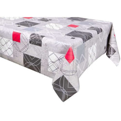 Habitable - Nappe en toile cirée rectangulaire Moma - 140 x 250 cm - Gris