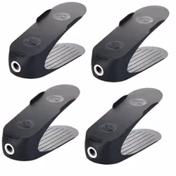Optimisez l'espace de votre armoire tout en préservant vos chaussures grâce à notre set de 4 empileurs de chaussures intellig ...
