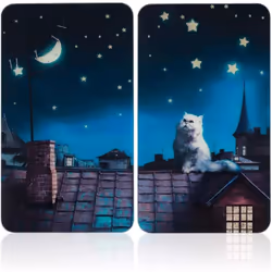 Ce set de deux couvre-plaques apporte une protection et assure une fonctionnalité supplémentaire à la cuisinière. Ces deux pl ...