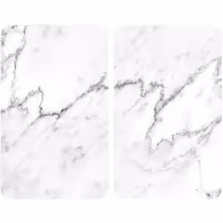 Ce set de deux couvre-plaques imitation marbre apporte une protection et assure une fonctionnalité supplémentaire à la cuisin ...