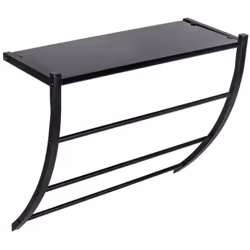 Gagnez de l'espace avec notre étagère porte-serviettes. Grâce à sa forme incurvée, l'air peut passer entre les serviettes, vo ...