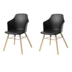 Lot de 2 chaises Niels - Noir