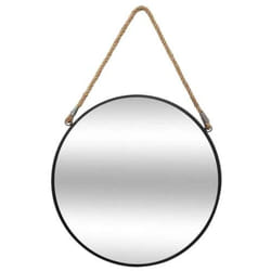 Miroir en métal suspendu avec corde
