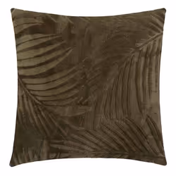 Atmosphera - Coussin flanelle Astatula - 40 x 40 cm - Kaki