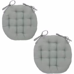 Ce lot de galettes de chaise Alix est idéal pour accompagner vos chaises. FICHE TECHNIQUE - Lot de 2 galettes de chaise - Gal ...