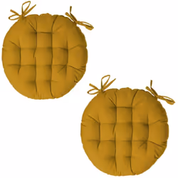 Ce lot de galettes de chaise Alix est idéal pour accompagner vos chaises. FICHE TECHNIQUE - Lot de 2 galettes de chaise - Gal ...