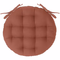 Ronde, cette galette est idéale pour accompagner votre chaise. FICHE TECHNIQUE - Galette matelassée en coton - Non déhoussabl ...