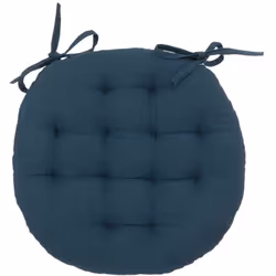 Ronde, cette galette est idéale pour accompagner votre chaise. FICHE TECHNIQUE - Galette matelassée en coton - Non déhoussabl ...