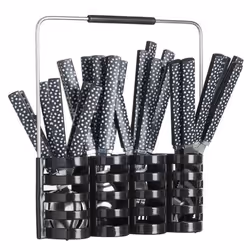 Five Simply Smart - Ménagère 24 pièces avec rack - Noir