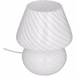 Apportez une touche de charme rétro à votre espace avec notre lampe champignon en verre. Mesurant 18 cm de hauteur et arboran ...