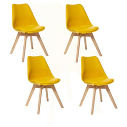Lot de 4 Chaises design scandinave Baya