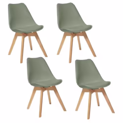 Créez une salle à manger tendance et au style scandinave avec ce lot de 4 chaises contemporaines et confortables. FICHE TECHN ...