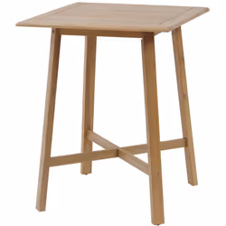 Cette table haute en acacia certifié FSC issu de forêts gérées de façon responsable vous permettra de recevoir jusqu'à 4 conv ...