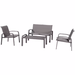 Le salon de jardin Elyn vous promet des instants conviviaux en famille ou entre amis ! Ce salon de jardin en aluminium vous p ...