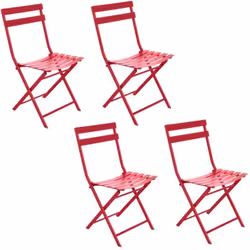 Couleur et dynamisme seront au rendez-vous dans votre jardin avec ces chaises. Pliables, vous pourrez facilement les ranger à ...