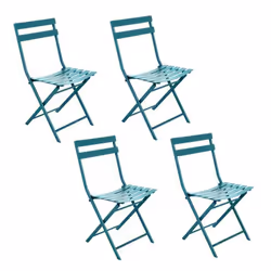 Lot de 4 Chaises pliantes en métal Greensboro