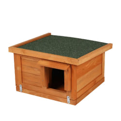 Toilinux Maison Hérisson Bois Naturel