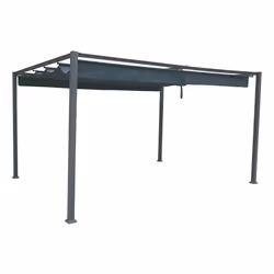Tonnelle de jardin Palmeira - L. 400 x l. 300 cm - Ardoise