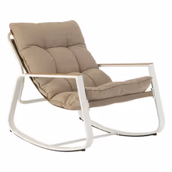 Hespéride - Fauteuil de jardin à bascule Felinio - Taupe