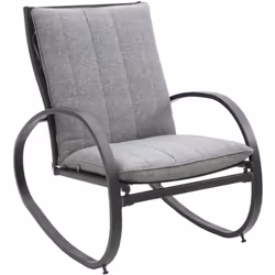 Laissez-vous séduire par le design du fauteuil à bascule Nevada Hespéride et installez-vous pour faire une pause dans votre q ...