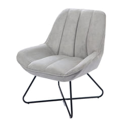 Fauteuil tissu et métal Louis