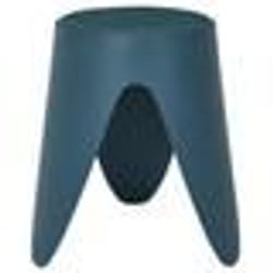 The Home Deco Factory - Tabouret dappoint empilable Emma - Bleu canard