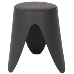 The Home Deco Factory - Tabouret dappoint empilable Emma - Gris