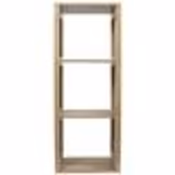 The Home Deco Factory - Etagère de rangement 3 cases Saulk en bois - Marron