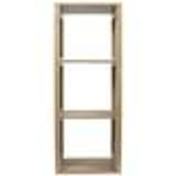 The Home Deco Factory - Etagère de rangement 3 cases Saulk en bois - Marron
