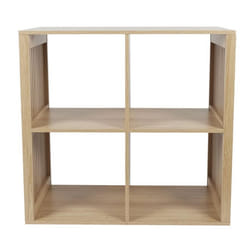 The Home Deco Factory - Etagère de rangement 4 cases Saulk - Marron