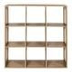 The Home Deco Factory - Etagère de rangement 9 cases Bali en cannage - Marron