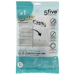 Five Simply Smart - Housse de rangement sous-vide Taille L parfum vanille - 69 x 120 cm