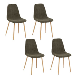 Lot de 4 chaises Loka en tissu