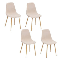 Lot de 4 chaises Loka en tissu