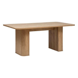 Atmosphera - Table à manger Colva pour 6 personnes en bois - Marron