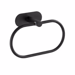 Anneau porte-serviette Orea en acier inox - Noir
