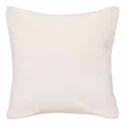 Atmosphera - Coussin déhoussable Snowy - Bouclette unie - 40 x 40 cm - Ivoire